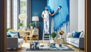 painting the living room